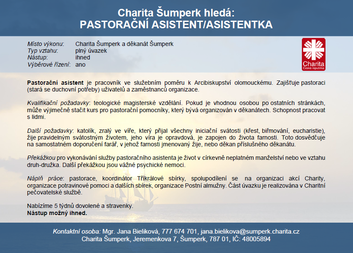 Hledáme pastoračního asistenta