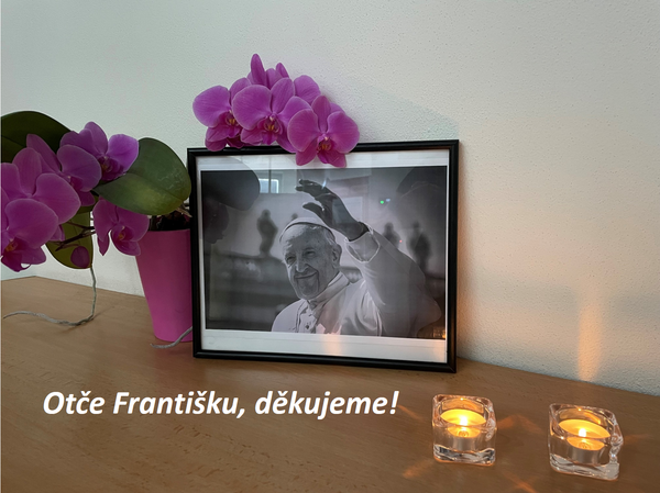 papež František - poděkování