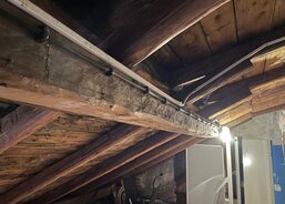 střecha - stav bez izolace