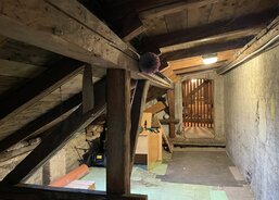 původní stav půdy - přední část